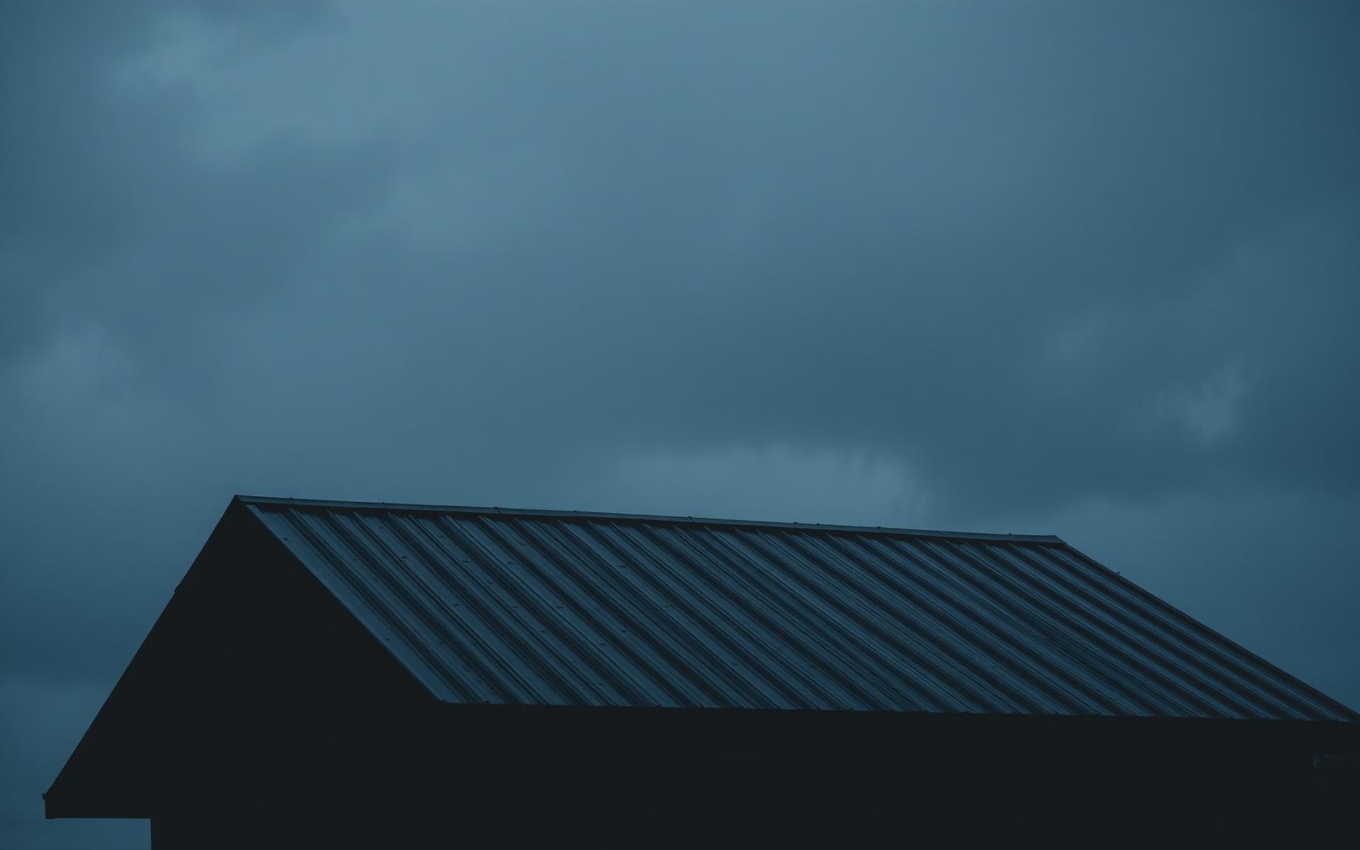 Dakwerken in uitvoering onder een bewolkte hemel